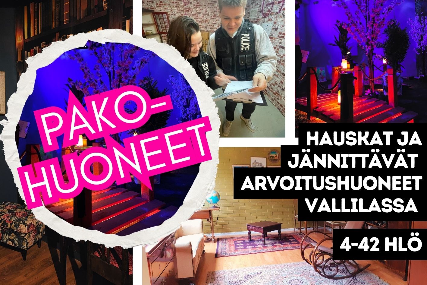 Pakohuoneet Helsinki